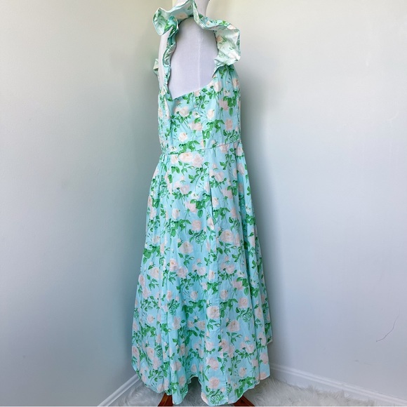 Hill House Blue Roses Floral Daphne Midi Dress Size 2XL - Picture 11 of 12
